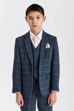Boys Brown Herringbone