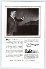 1924 WHEN CHALIAPIN BALDWIN
