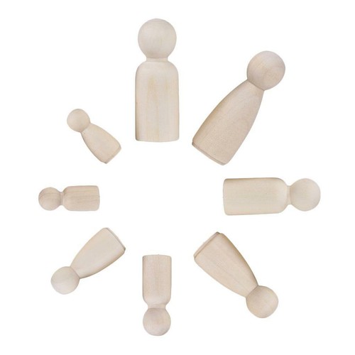 12pcs wood peg - , lwooden