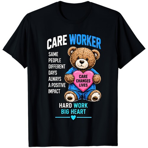 Care worker hard work - worker, big