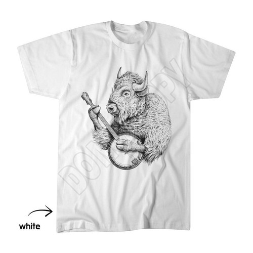 Banjo bison shirt country - banjo,