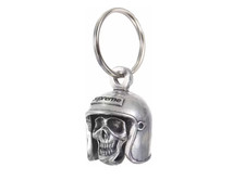 Supreme SS25 - Skull Bell Embossed Logo Silver Keychain Keyring - Fast 📦🚚