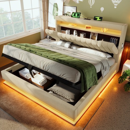 Ottoman lift storage - up,