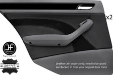 Black stitch rear door - black, 2x