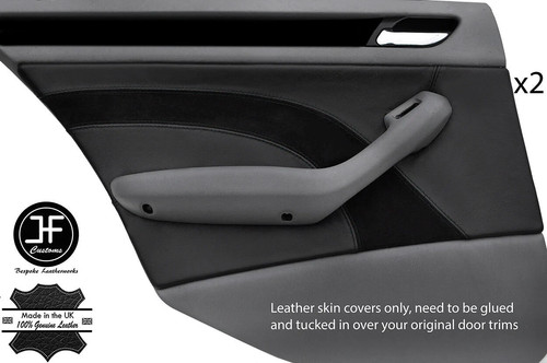 Black stitch rear - black, 2x