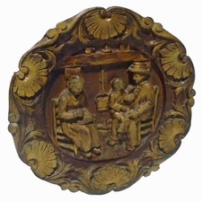 Vintage 3D Wall Plaque Bas