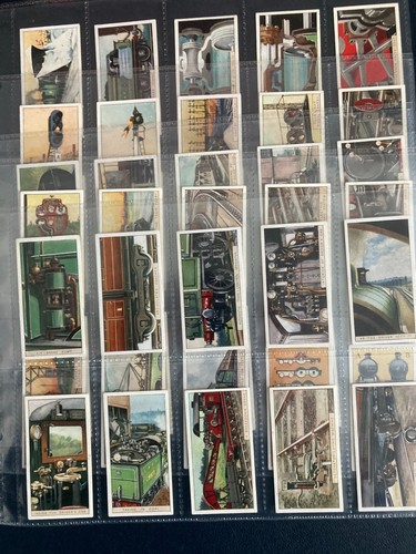 Cigarette cards railway - cigarette,