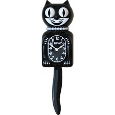 Lady Kit-Cat Clock with Necklace & Eyelashes (Animal, Retro, Felix, Klock, Kat)