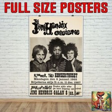 Jimi Hendrix Experience 1968 Live Concert Tour Poster Similar To A1 - 36"x24"