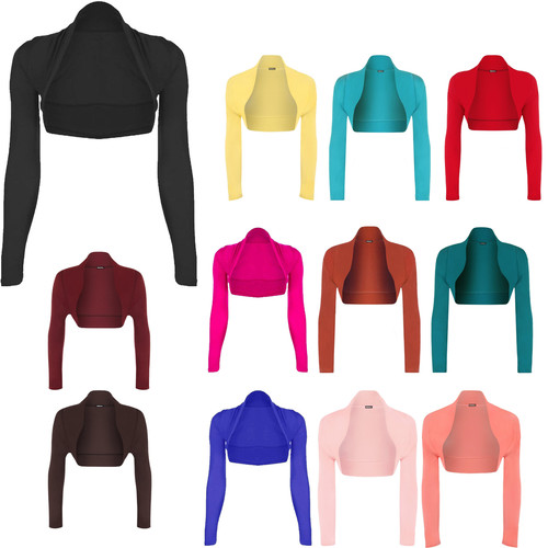 Ladies long sleeve shrug - long,
