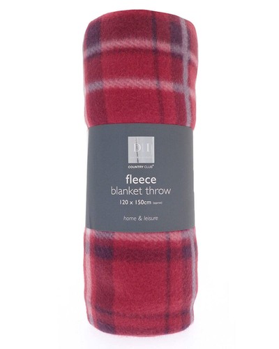 Tartan design fleece blanket - fleece,