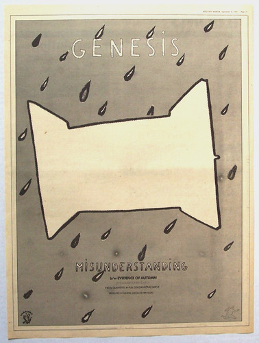 Genesis 1980 vintage poster - genesis,