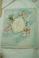 VINTAGE CHRISTMAS CARD NEW OLD