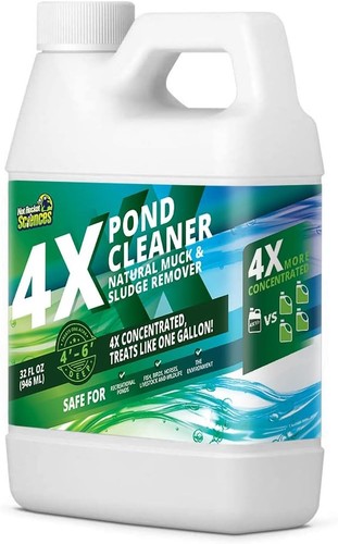 Pond cleaner reduces - 4x,