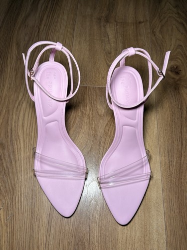 Pink strappy heels pointed - strappy, toe