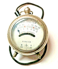 Vintage Direct Current Pocket Voltmeter Testing Instrument Circa  1930-40's