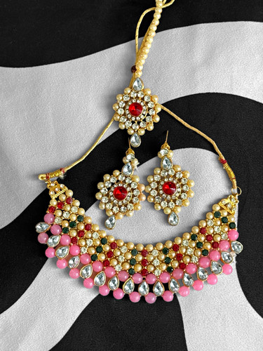 Gold tone crystal - gold,