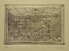 Bruno Caruso 1927-2018 signed Artist proof Etching 'Libre della gemme Siciliane'