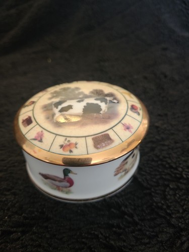 Fine bone china trinket - trinket, box