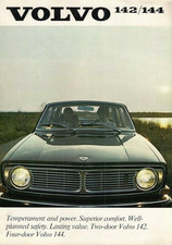 Volvo 142 & 144 1969-1970 UK Market Foldout Sales Brochure 140-Series, S, B20