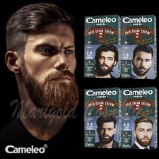 Delia Cameleo MEN Colour Cream HAIR Dye BEARD Moustache Black Brown AMMONIA-FREE