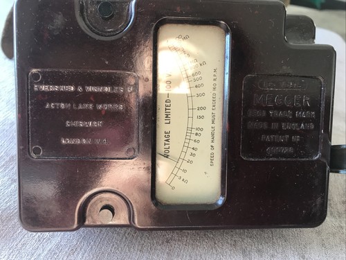Megger vintage test meter - megger,