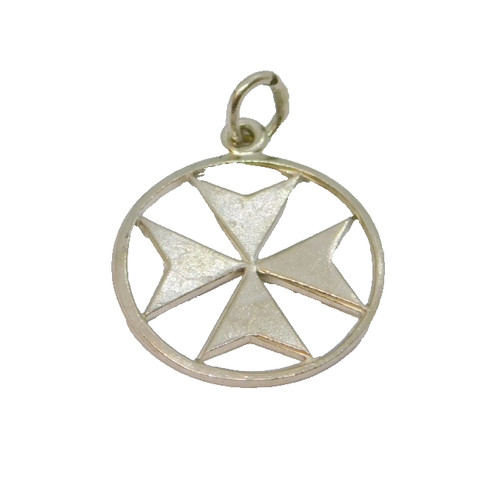 Sterling silver maltese cross - silver,