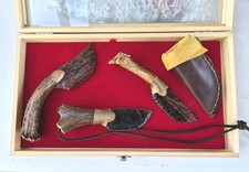 Triple Flow Obsidian Knifes