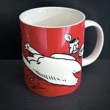 SIMON’S CAT "I Woke Up Like This" Ceramic Mug - Red / White, Unused. Tea, Coffee