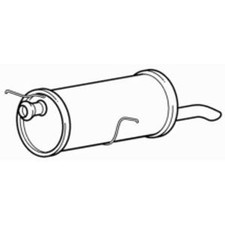 Rear Exhaust Silencer Back Box