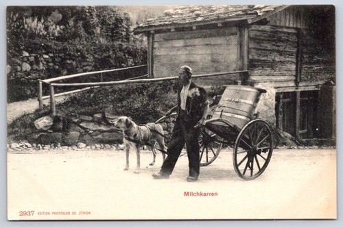 Antique switzerland postcard - antique,