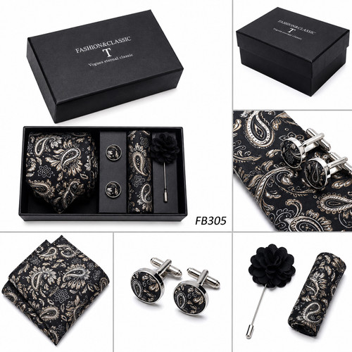 4pc mens tie set with - mens,