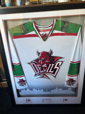 Cardiff Devils Framed Jersey No Sponsors Bought In Lock Down Covid 