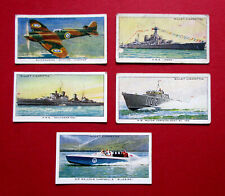 WILLS  5  VINTAGE 1938  ORIGINAL VINTAGE CIGARETTE CARDS  SPEED   9-42-43-47-48.