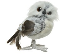 Plush owl christmas decoration - plush,