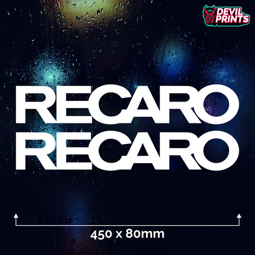 Recaro car vinyl sticker - x,