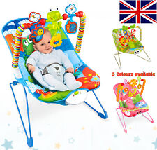 Baby Bouncer Rocker Swing Vibration Chair Soft Soothing Music Infant To Toddler