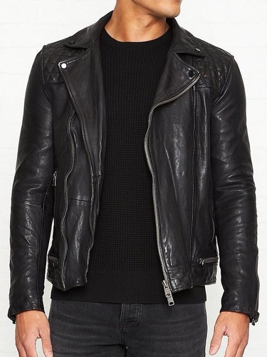 Allsaints men conroy leather - allsaints,