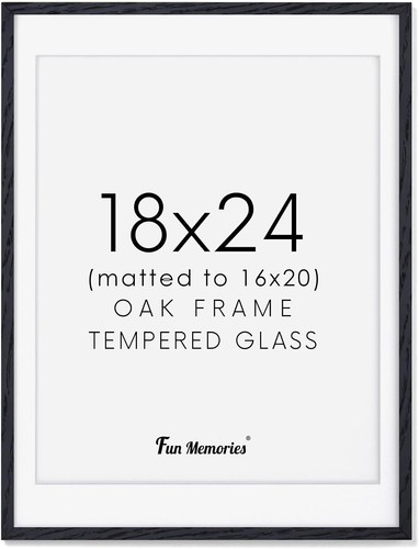Stylish 18x24 black - black, wood