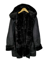 REAL SHEARLING HOODED