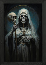 Santa Muerte in White Robe