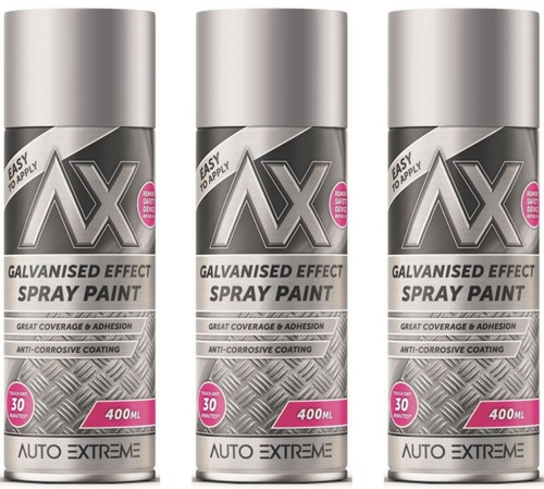 400ml galvanised effect - x,