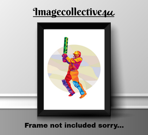 Cricket sport print - ,