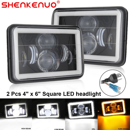 2pcs 4x6 inch led headlight - inch,