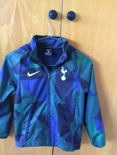 Nike Tottenham Hotspur green/blue hooded rain jacket small 128-137cm