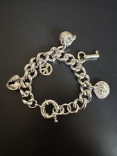 Mulberry Charm Bracelet Women’s Silver New Without Box