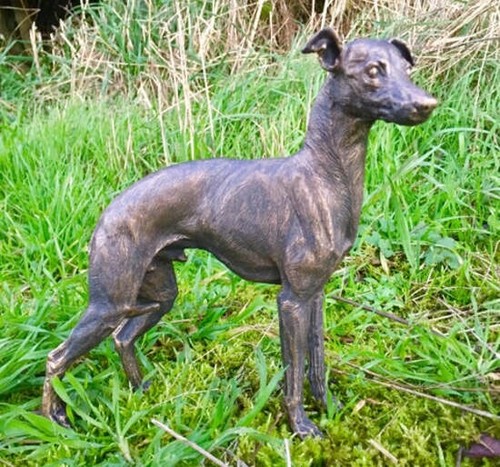 Greyhound dog statue ornament - statue,