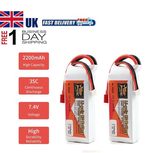 2pcs 2200mah lipo battery - battery, 2s