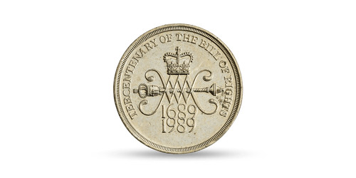 1989 tercentenary 2 coin - 1989,