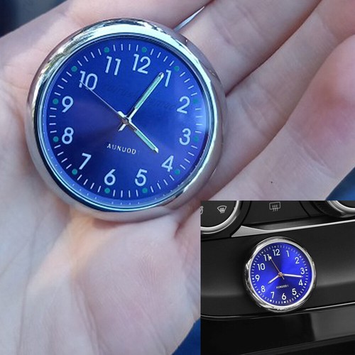 Blue car dashboard clock - 1x,